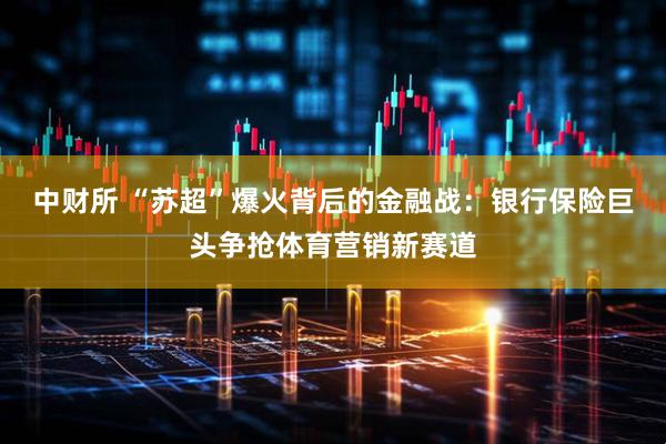 中财所 “苏超”爆火背后的金融战：银行保险巨头争抢体育营销新赛道