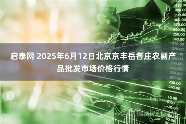 启泰网 2025年6月12日北京京丰岳各庄农副产品批发市场价格行情